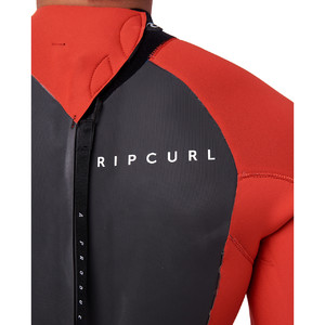 2022 Rip Curl Hombres Omega 3/2mm Gbs Back Zip Neopreno 111MFS - Red